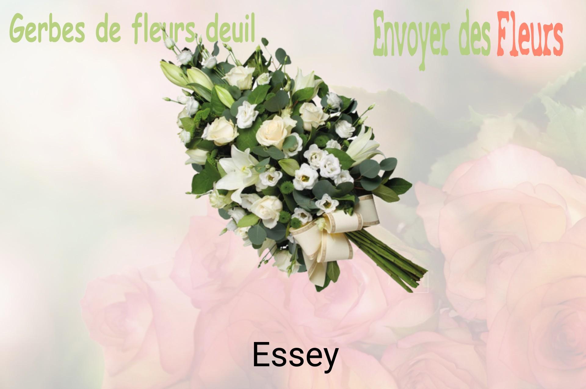 Gerbe de fleurs de deuil livrée à Essey